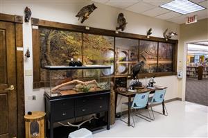Zionsville Nature Center located within Hussey-Mayfield Memorial Public Library